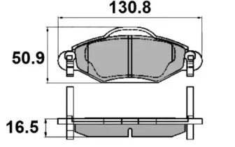 Комплект тормозных колодок NATIONAL NP2116