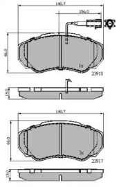 Комплект тормозных колодок NATIONAL NP2135