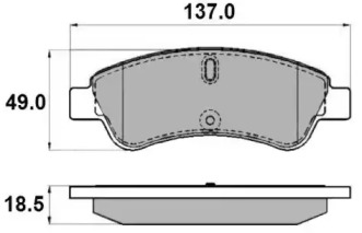 Комплект тормозных колодок NATIONAL NP2139