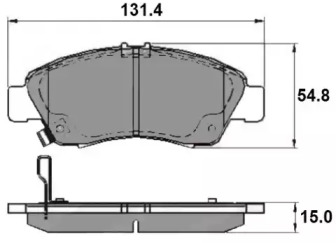 Комплект тормозных колодок NATIONAL NP2145