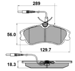 Комплект тормозных колодок NATIONAL NP2164