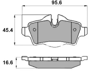Комплект тормозных колодок NATIONAL NP2288