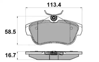 Комплект тормозных колодок NATIONAL NP2290