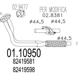 Трубка MTS 01.10950