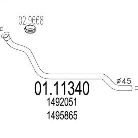 Трубка MTS 01.11340