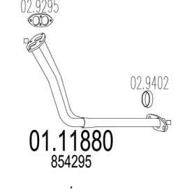 Трубка MTS 01.11880