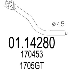 Трубка MTS 01.14280