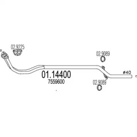 Трубка MTS 01.14400