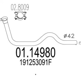 Трубка MTS 01.14980