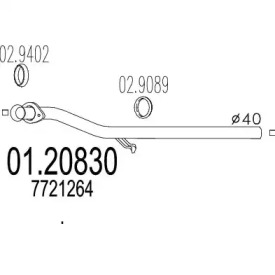 Трубка MTS 01.20830