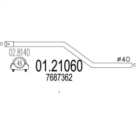 Трубка MTS 01.21060