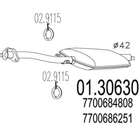 Амортизатор MTS 01.30630