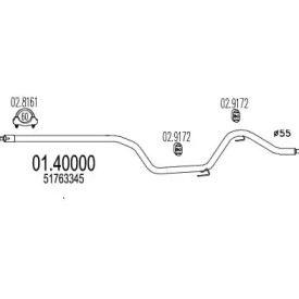 Трубка MTS 01.40000