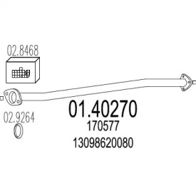 Трубка MTS 01.40270