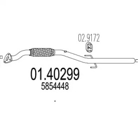 Трубка MTS 01.40299