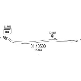Трубка MTS 01.40500