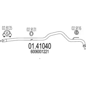 Трубка MTS 01.41040