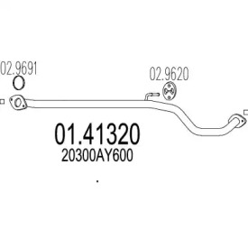 Трубка MTS 01.41320