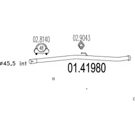 Трубка MTS 01.41980