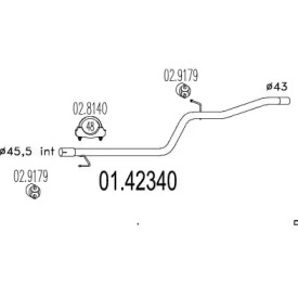 Трубка MTS 01.42340