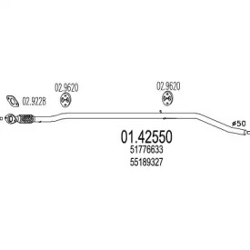 Трубка MTS 01.42550