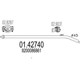 Трубка MTS 01.42740