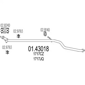 Трубка MTS 01.43018