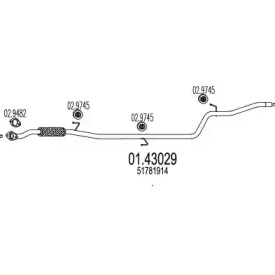 Трубка MTS 01.43029