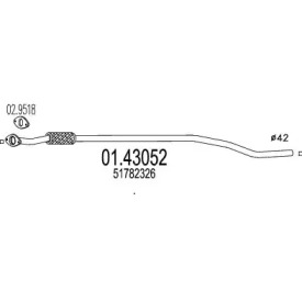 Трубка MTS 01.43052