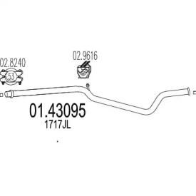 Трубка MTS 01.43095