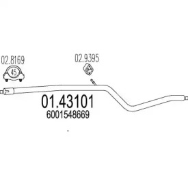 Трубка MTS 01.43101