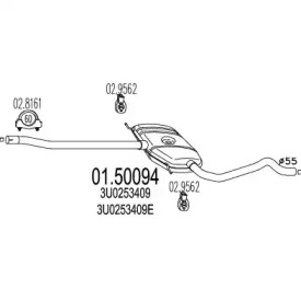 Амортизатор MTS 01.50094