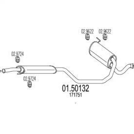 Амортизатор MTS 01.50132