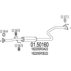 Амортизатор MTS 01.50160