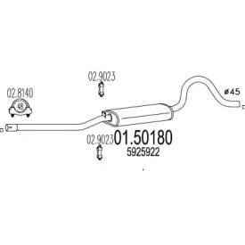 Амортизатор MTS 01.50180