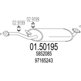 Амортизатор MTS 01.50195