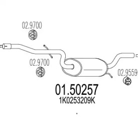 Амортизатор MTS 01.50257