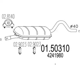 Амортизатор MTS 01.50310