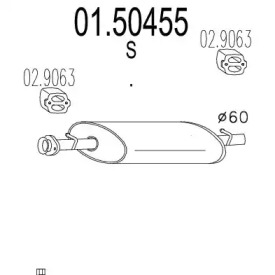 Амортизатор MTS 01.50455