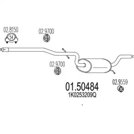 Амортизатор MTS 01.50484