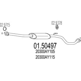 Амортизатор MTS 01.50497