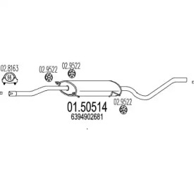 Амортизатор MTS 01.50514