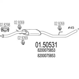 Амортизатор MTS 01.50531