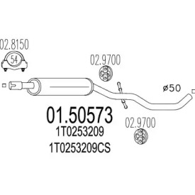 Амортизатор MTS 01.50573