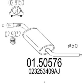 Амортизатор MTS 01.50576