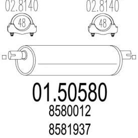 Амортизатор MTS 01.50580