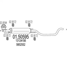 Амортизатор MTS 01.50595