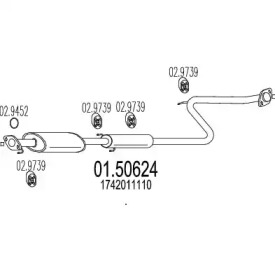 Амортизатор MTS 01.50624