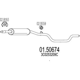 Амортизатор MTS 01.50674