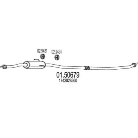 Амортизатор MTS 01.50679